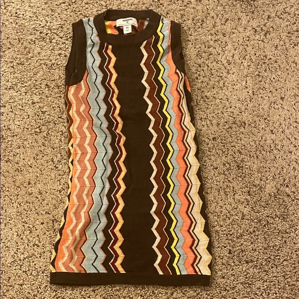 Missoni Multicolor Zigzag Knit Top - Picture 2 of 7
